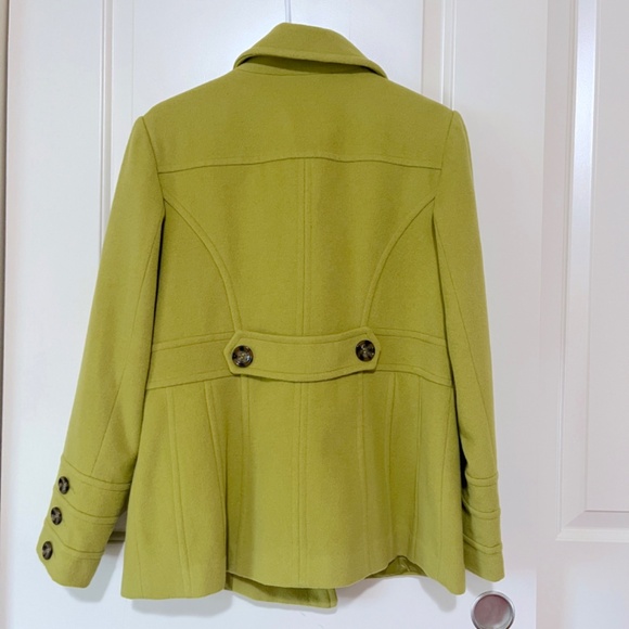 St. Johns Bay Womans Green Peacoat Chico Size Small - Picture 2 of 7